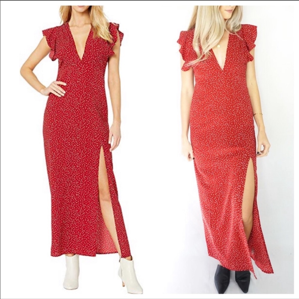 Amuse Society NWT Keeping It FrillMaxi Dress